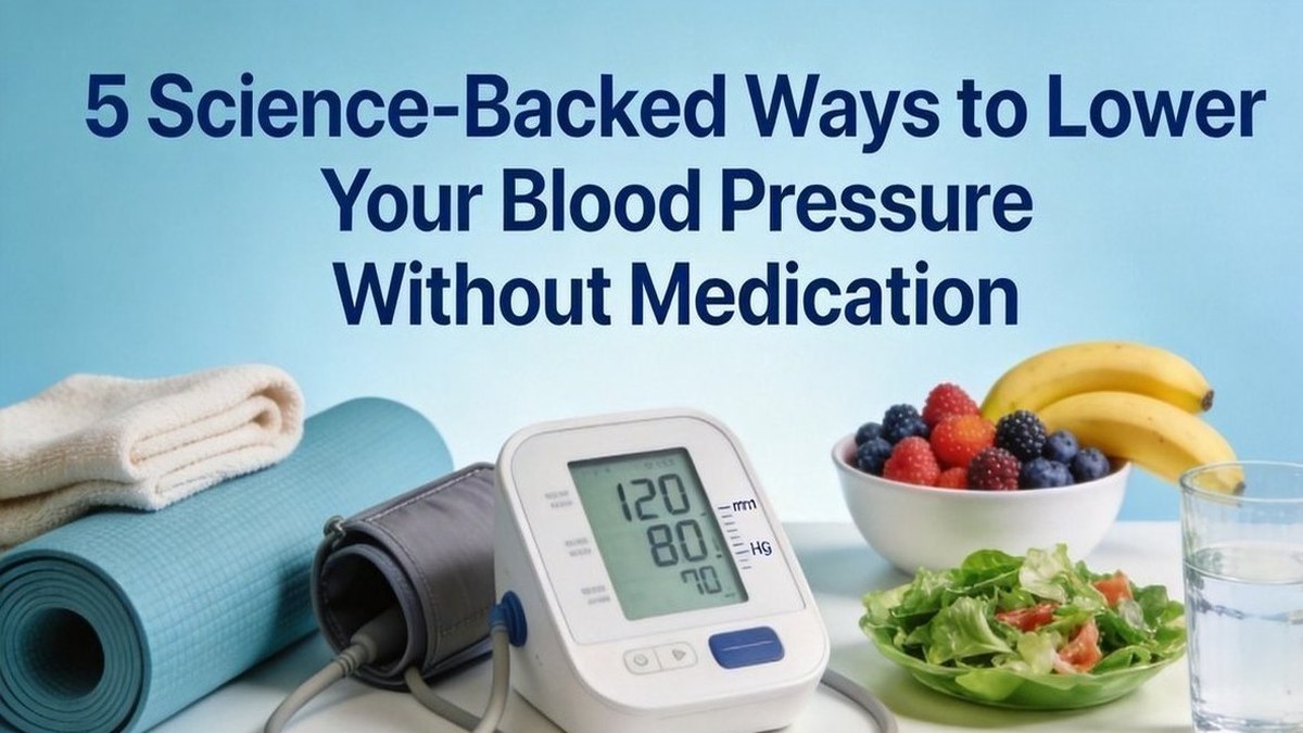 5 Science-Backed Ways to Lower Your Blood Pressure Without Medication